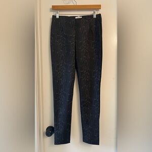 Calvin Klein Black Snake Skin Pants Size 6